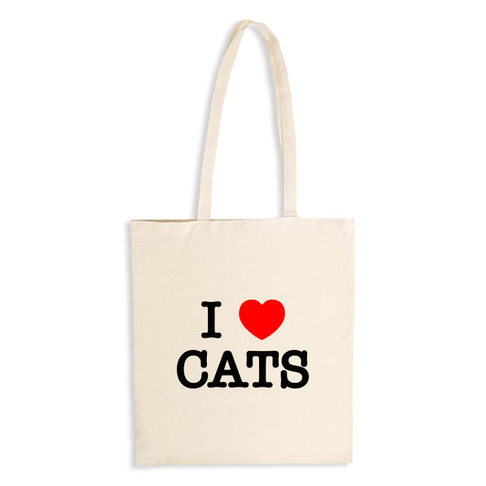 I HEART Cats - Natural Tote Bag