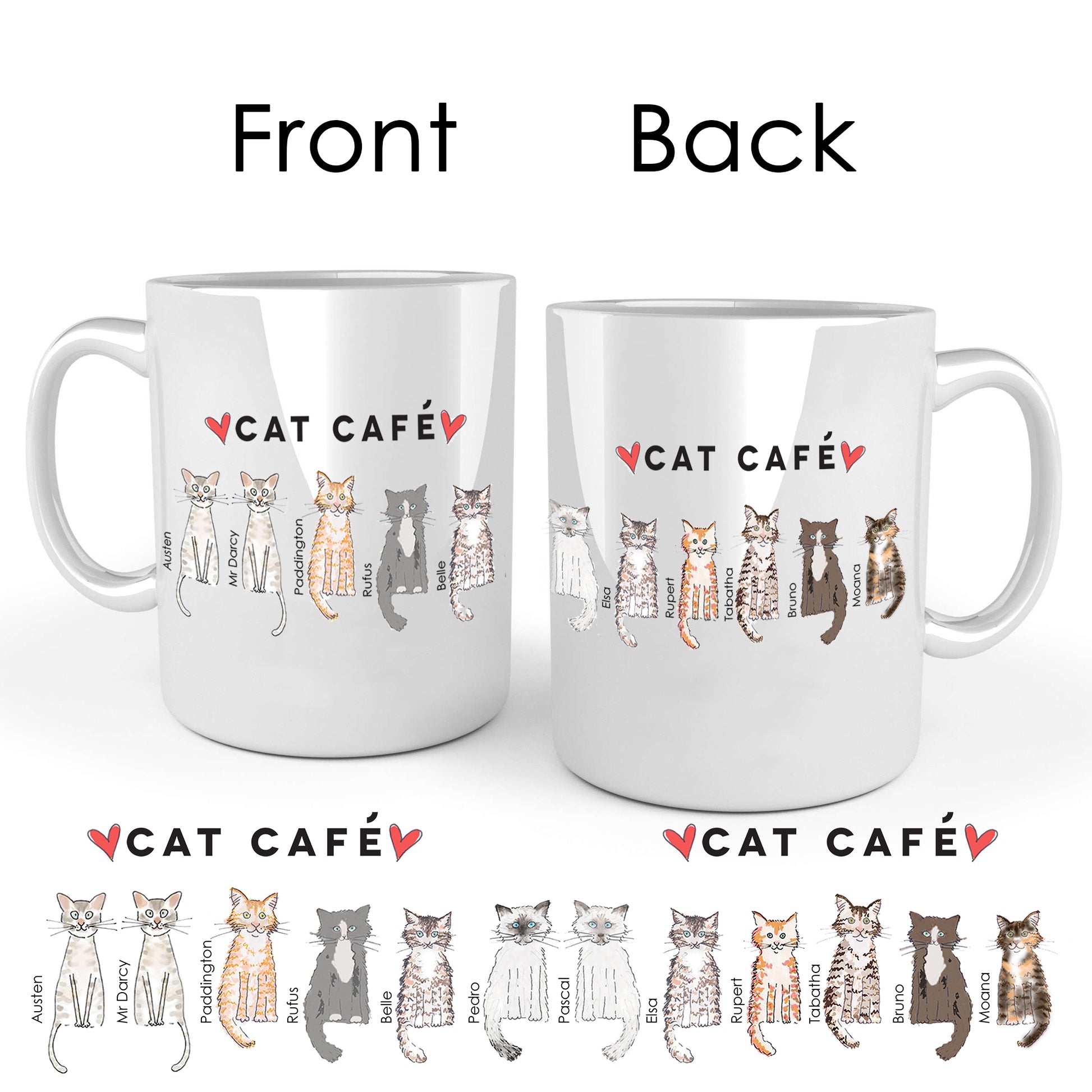 Cat Cafe Liverpool Family Doodle Mug