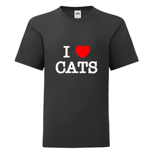 I Love Cats T-Shirt - Black - Kids