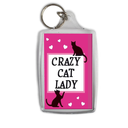 Crazy Cat Lady Keyring