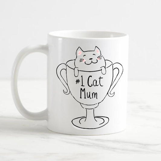 #1 Cat Mum Mug