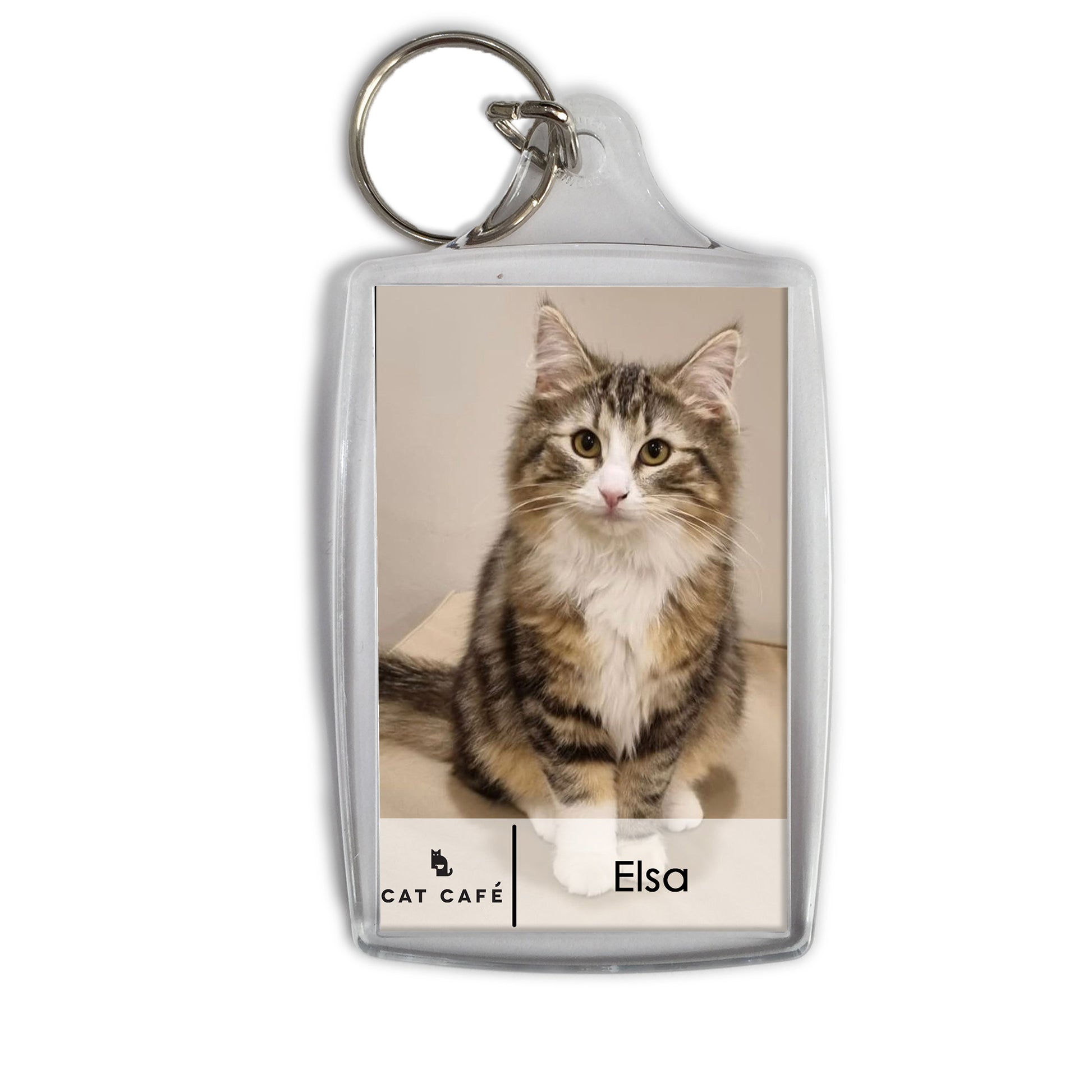 Cat Cafe Liverpool Keyring - Elsa