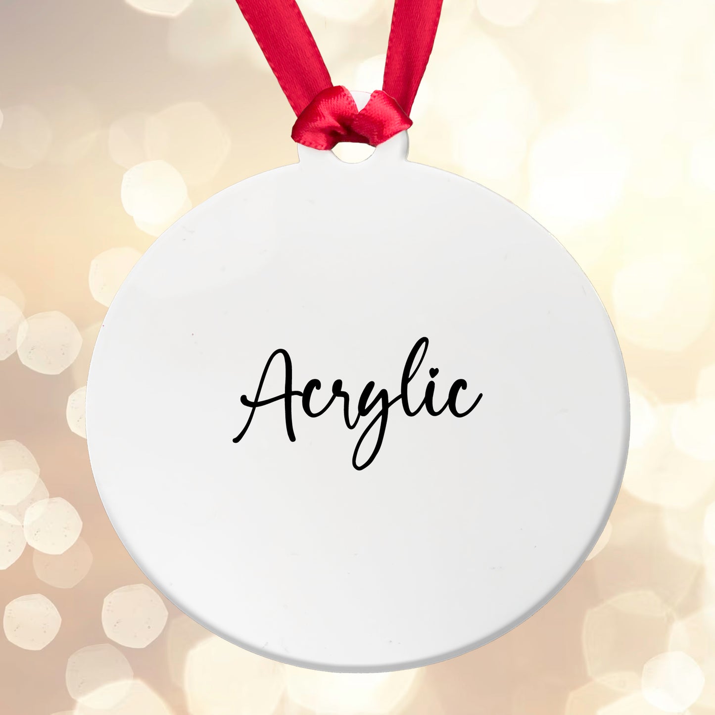 Personalised Acrylic Sublimation Bauble - You left a Paw Print... Add any Name