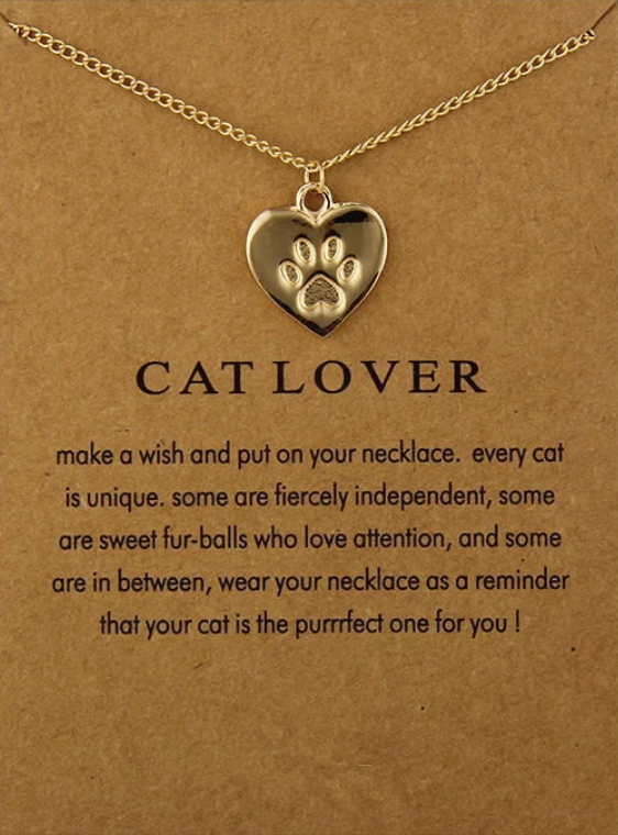Cat Lover Necklace - Gold
