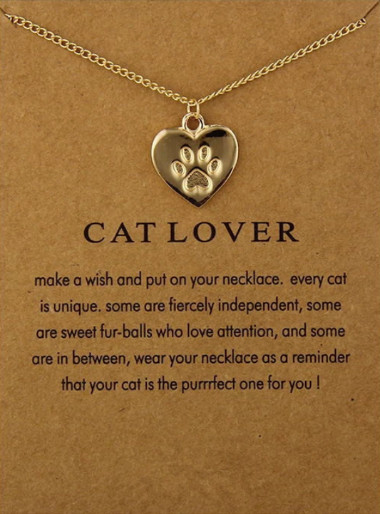 Cat Lover Necklace - Gold