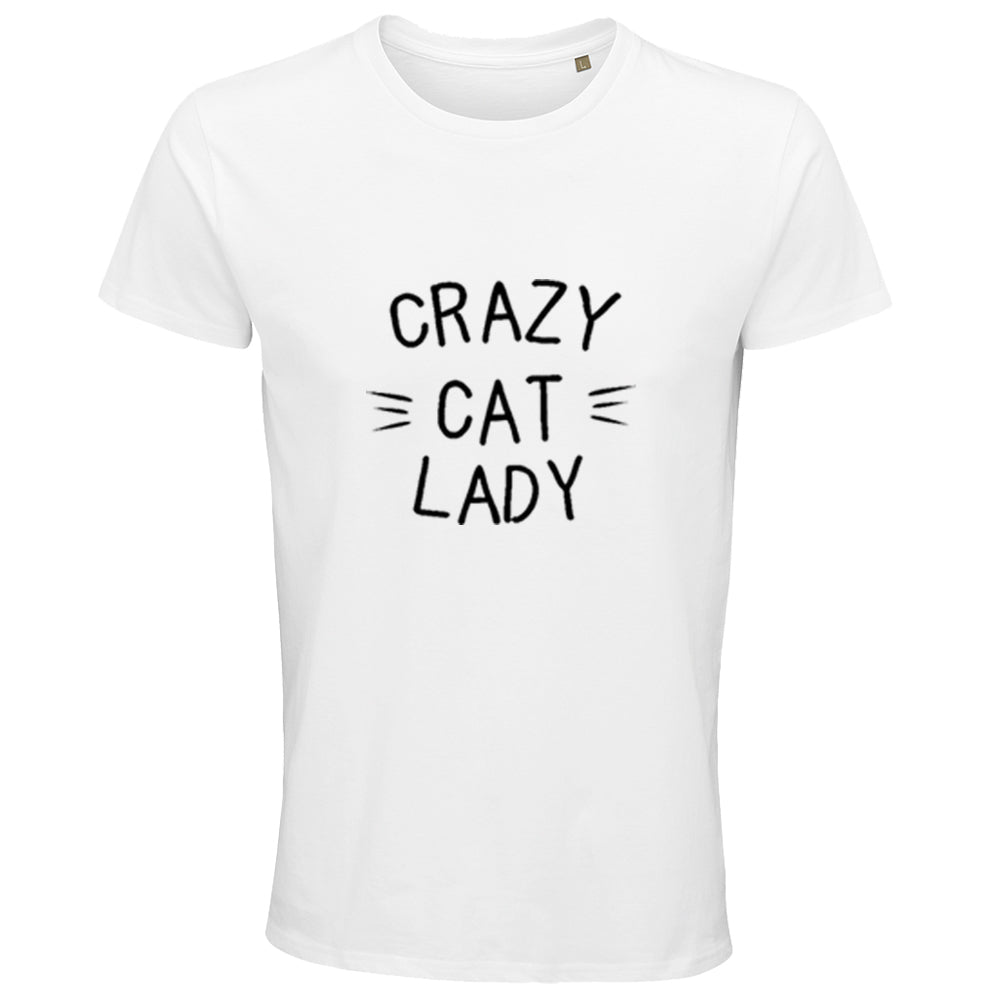 Crazy Cat Lady T-Shirt - White