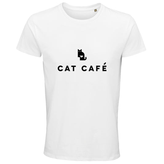 Cat Cafe Logo T-Shirt - White