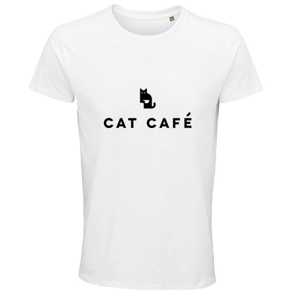 Cat Cafe Logo T-Shirt - White