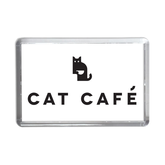 Cat Cafe Logo Magnet