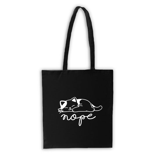 Nope - Black Tote Bag