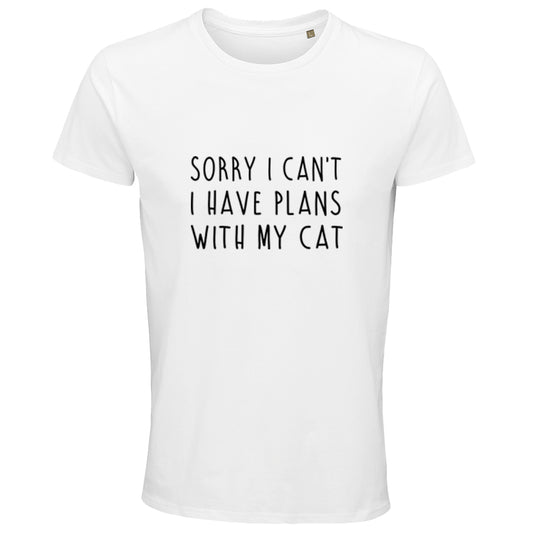 Sorry I can't, I have plans with my cat T-Shirt - White