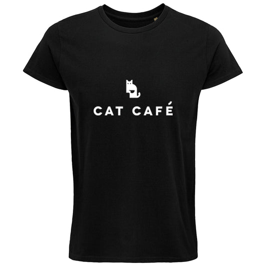 Cat Cafe Logo T-Shirt - Black