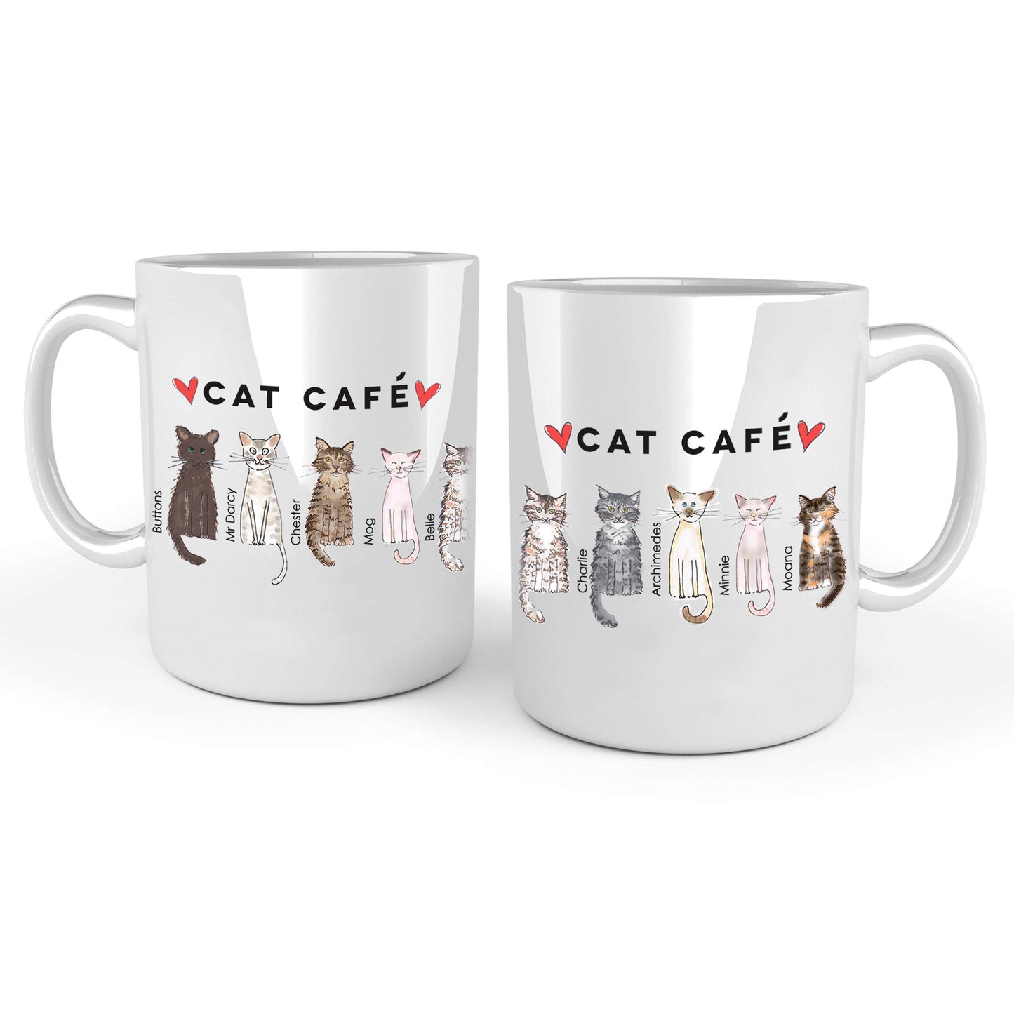 Cat Cafe Liverpool Family Doodle Mug