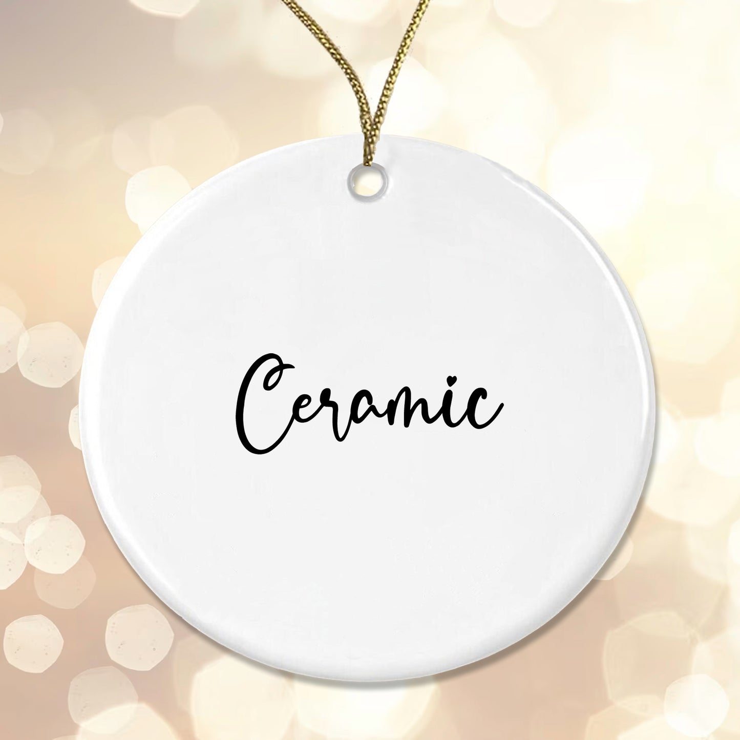 Personalised Ceramic Sublimation Bauble - You left a Paw Print... Add any name!