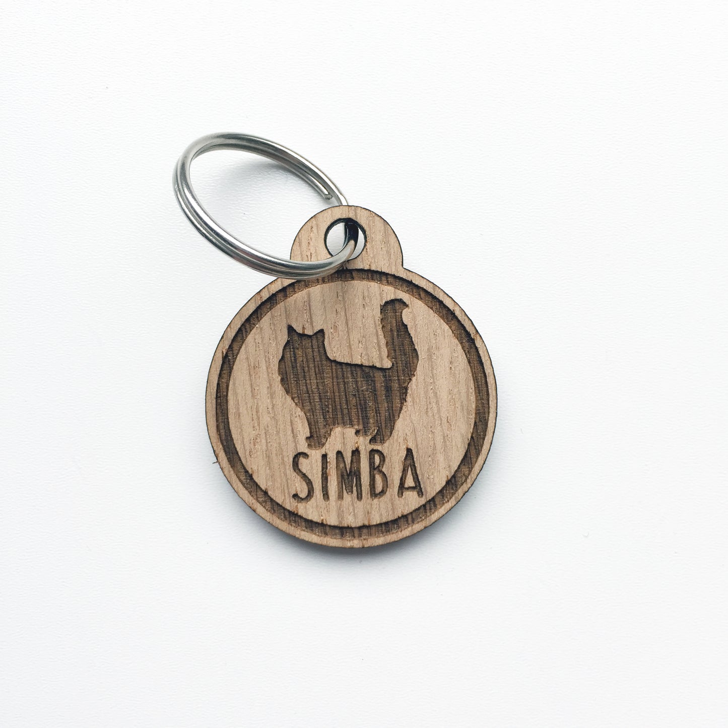 Personalised Cat Breed Keyring - Name