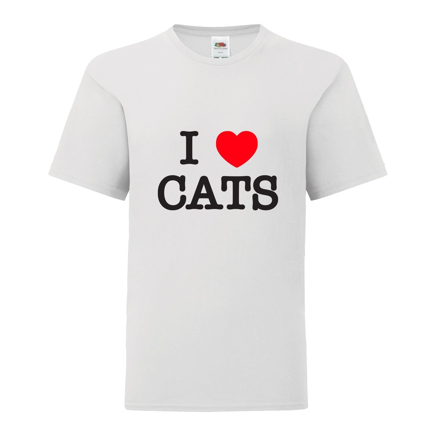 I Love Cats T-Shirt: Kids - White
