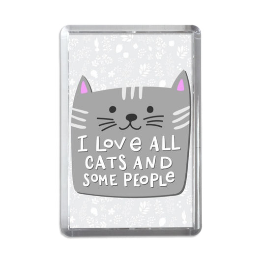 I Love ALL cats SOME Magnet
