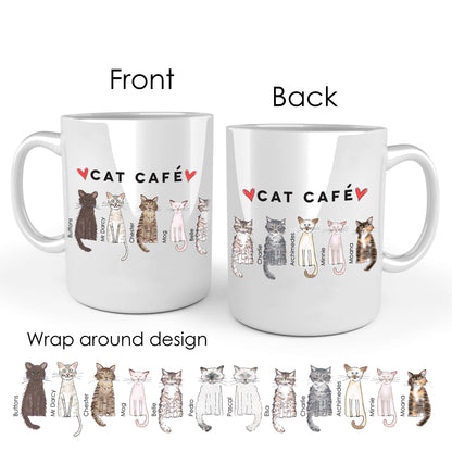 Cat Cafe Liverpool Family Doodle Mug