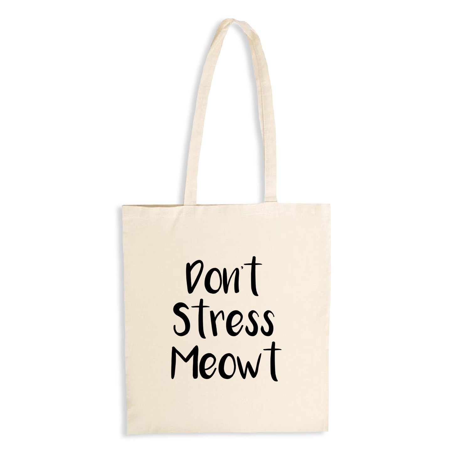 Don't Stress Meowt - Natural Tote Bag