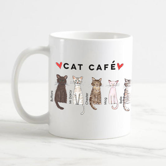 Cat Cafe Liverpool Family Doodle Mug
