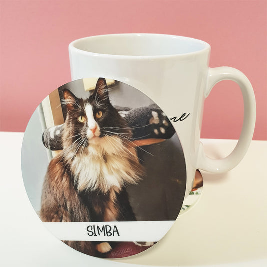 Personalised Photo Coaster - Pet Name