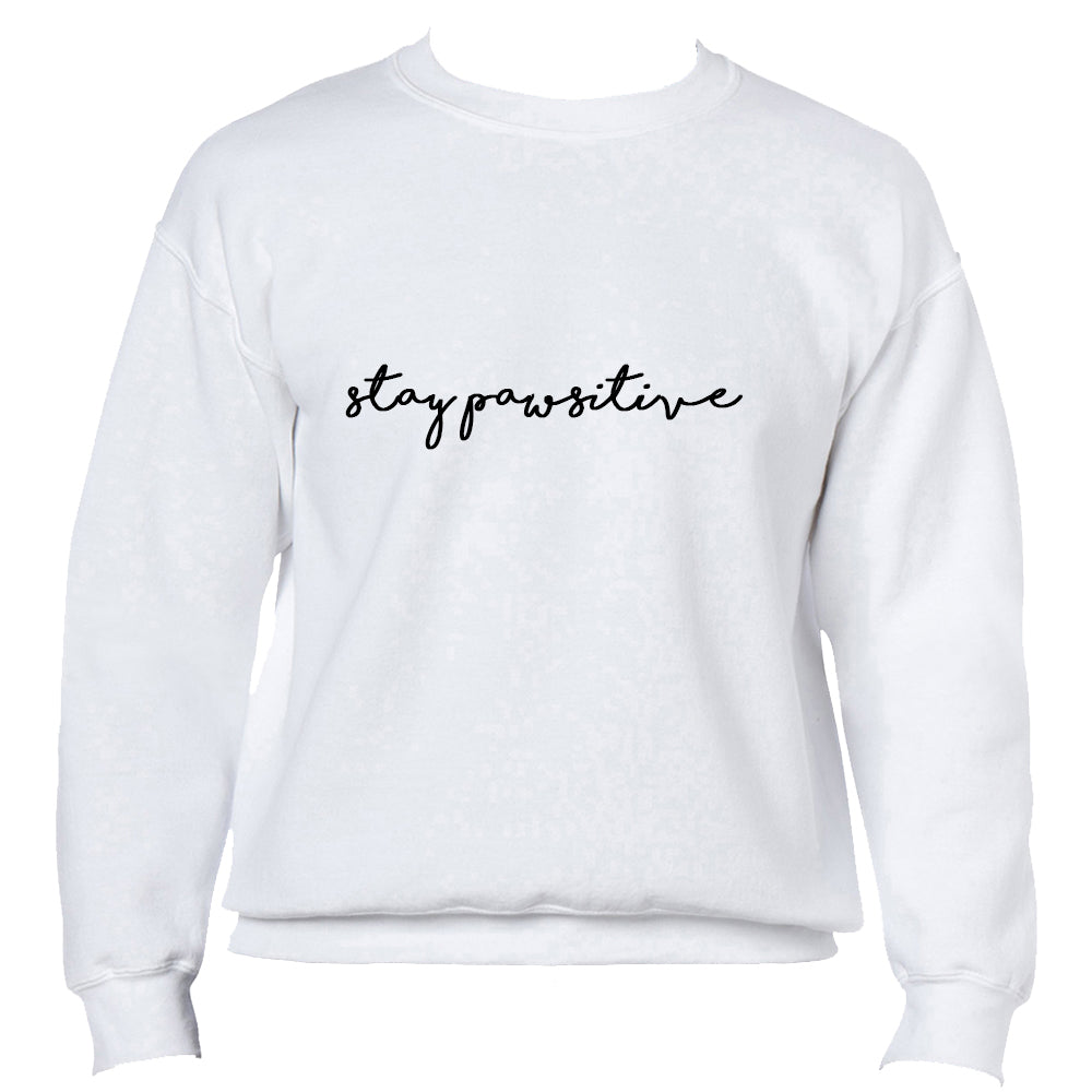 Stay Pawsitive Jumper - White
