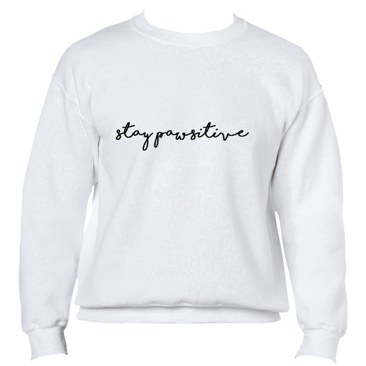 Stay Pawsitive Jumper - White