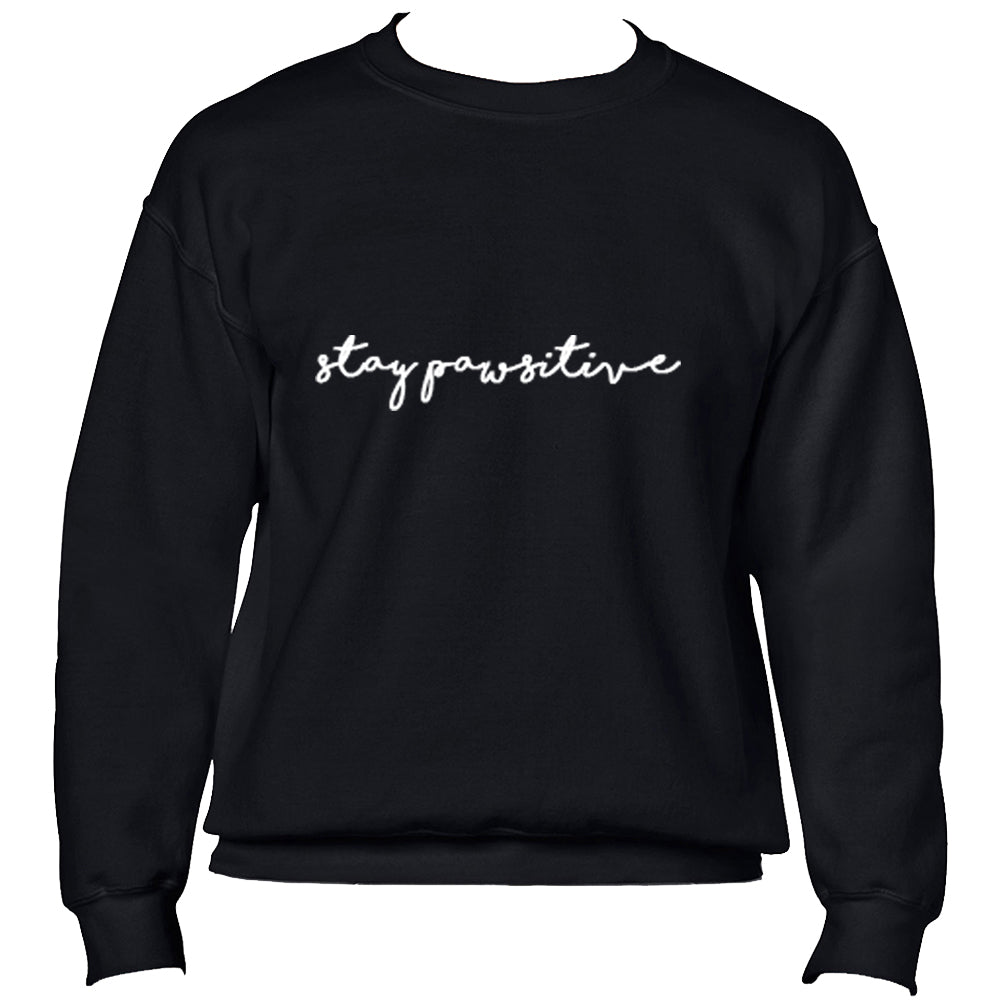 Stay Pawsitive Jumper - Black
