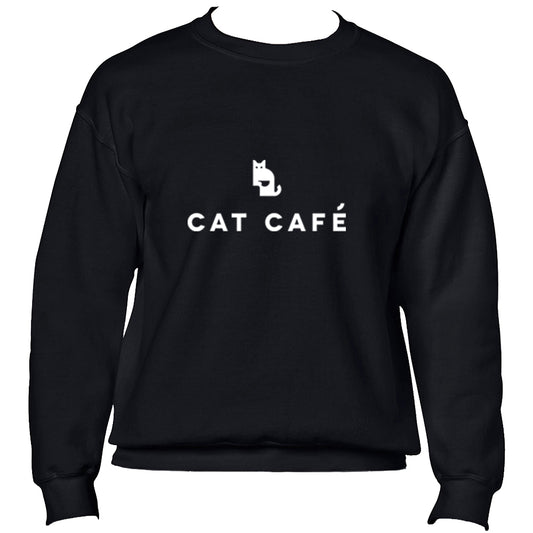 Cat Cafe Logo Jumper - Black