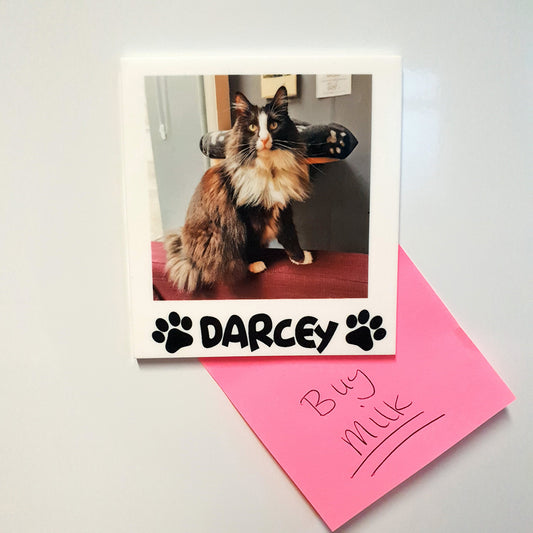 Personalised Acrylic Polaroid Magnet - PET [Name]